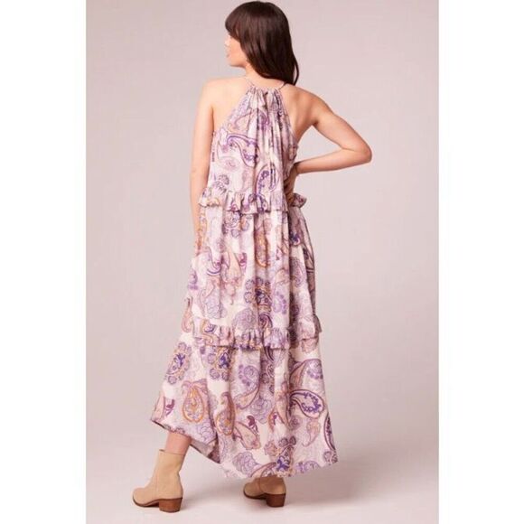 Band of Gypsies Purple Paisley Maxi Dress - Picture 12 of 16